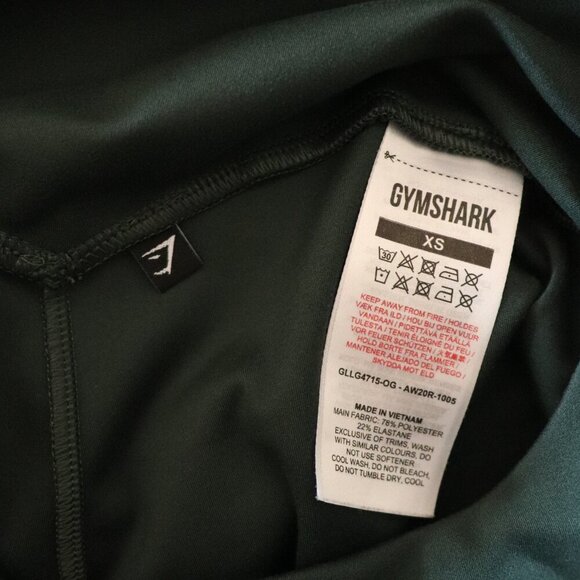 Gymshark Women's XS Green Training Stretch Activewear Skinny Leggings - Picture 8 of 10